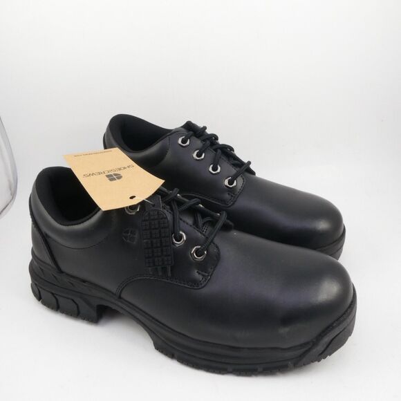 Shoes For Crews Men\'s US 8.5 Cade Steel Toe Work Shoes Black Slip Oil Resistant main image 6
